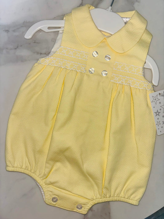 Sleeveless Smock Romper