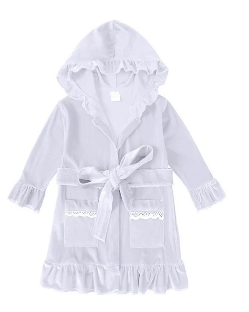 Velour Christmas Girls Evening Dressing Gowns - PREORDER