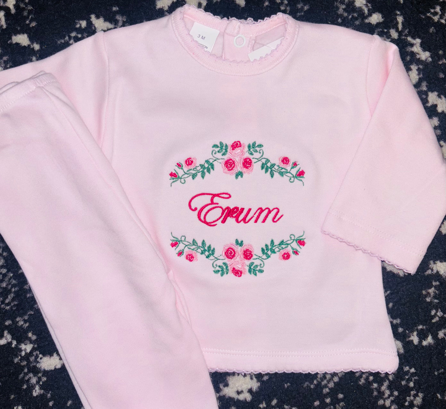 Dollie Beaus Rose Frame Personalised 2pc Set