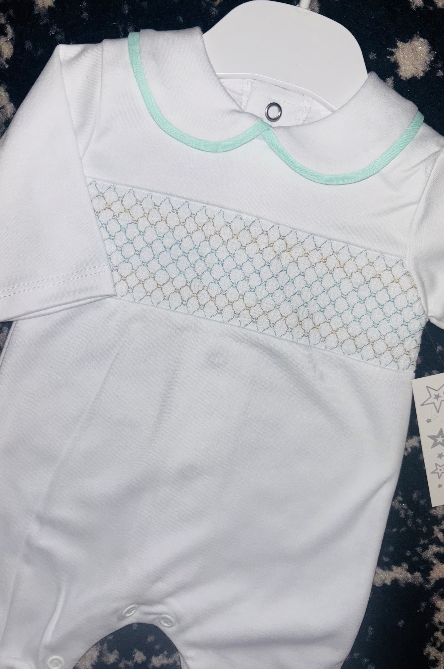 Cotton Smocked Babygrow