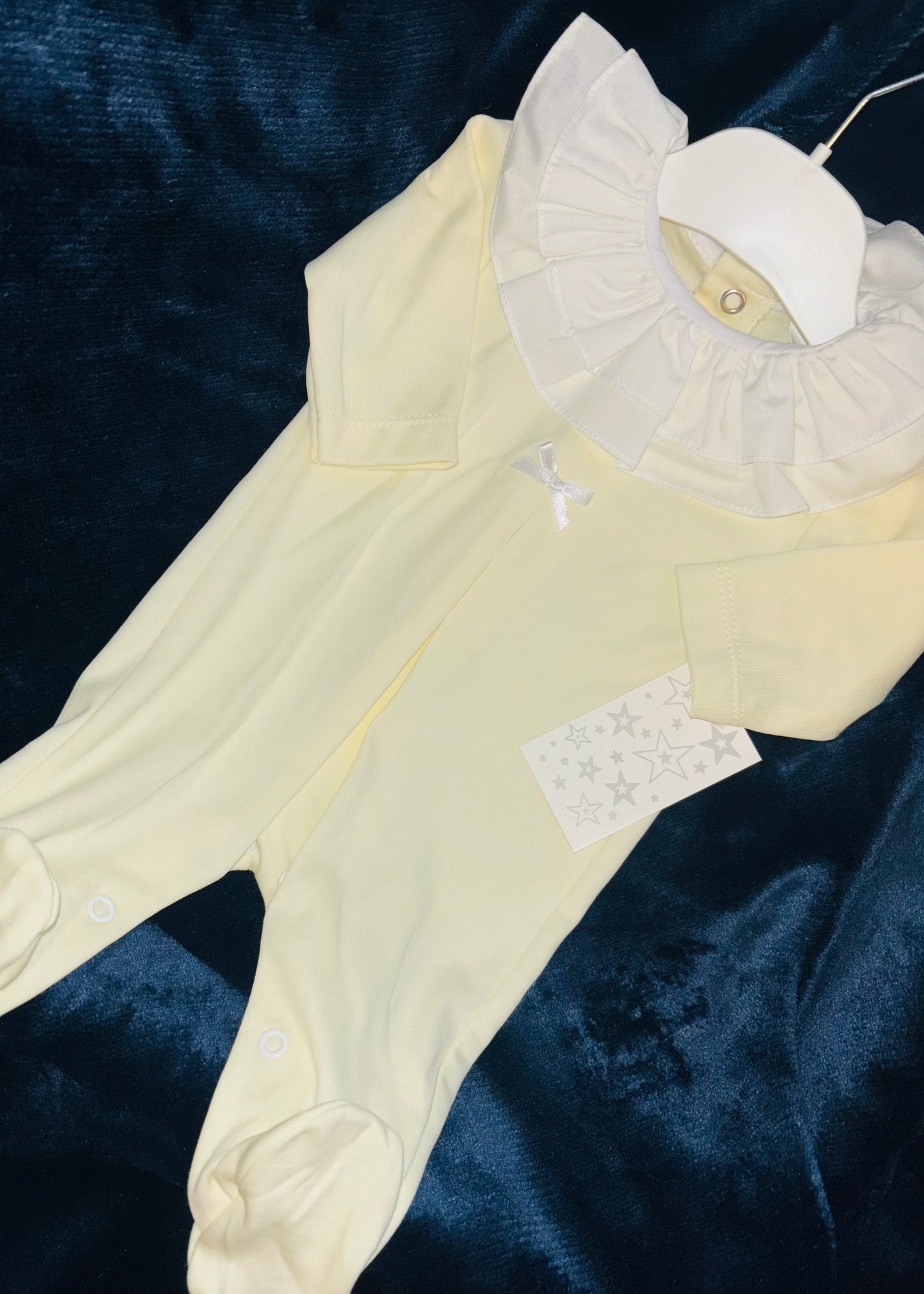 Frill Collared Bow Babygrow