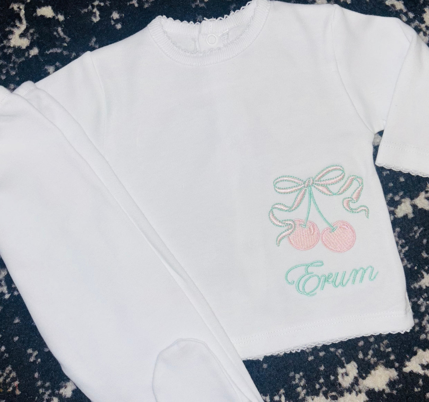 Cherry Bow 2pc Outfit Sets