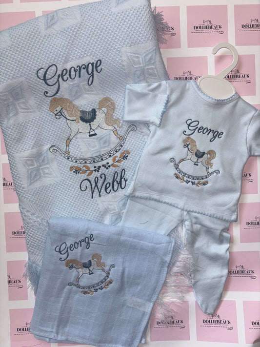 Personalised Rocking Horse Set