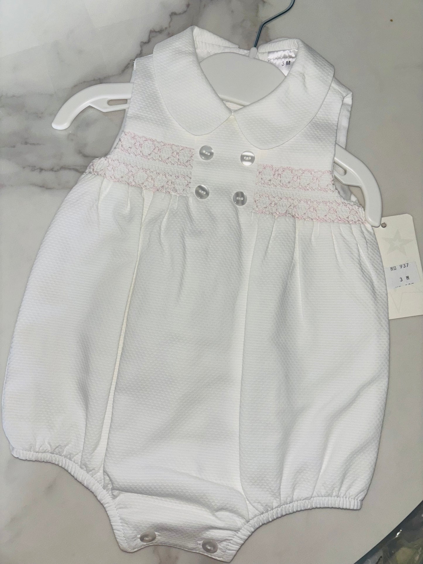 Sleeveless Smock Romper