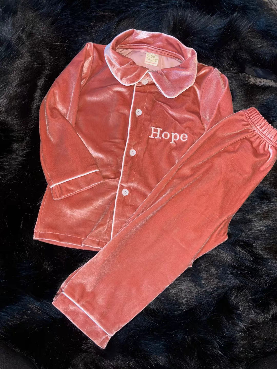 Velour Christmas Boys/Unisex Evening Pyjamas - PREORDER