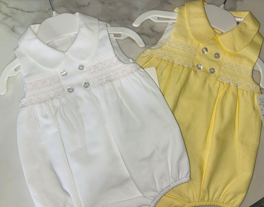 Sleeveless Smock Romper