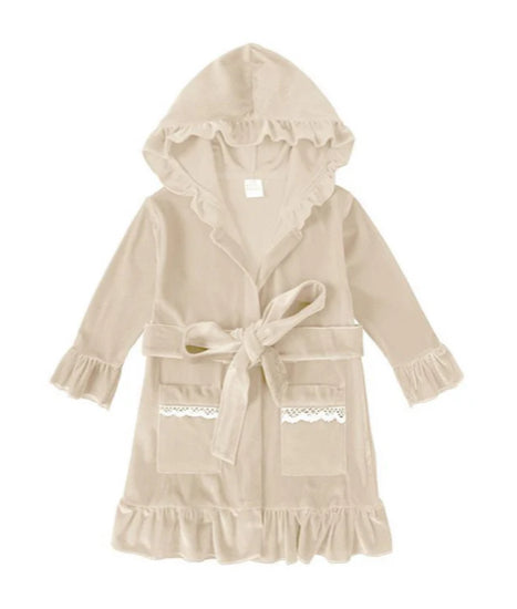 Velour Christmas Girls Evening Dressing Gowns - PREORDER