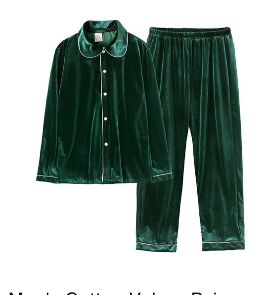 Velour Christmas Men’s Evening Pyjamas - PREORDER