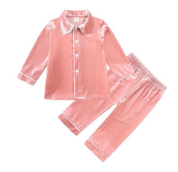 Velour Christmas Boys/Unisex Evening Pyjamas - PREORDER