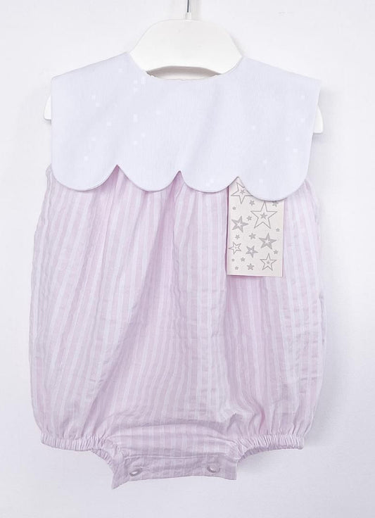 Scalloped Bib Romper