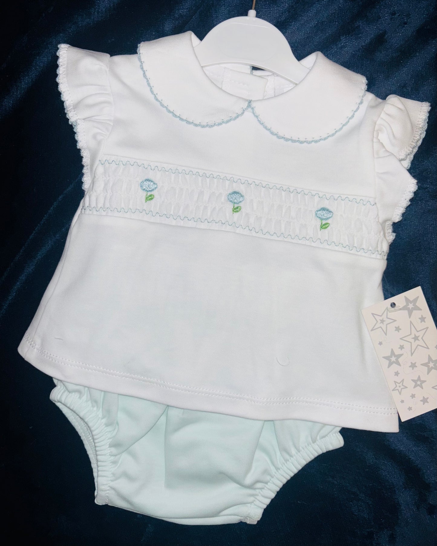 Flower Embroidered Jam Pant Sets