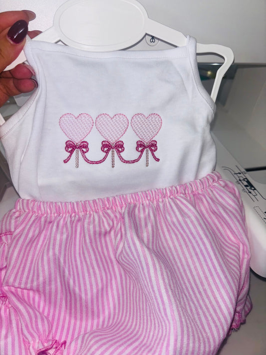 Heart Trio Bloomer Sets