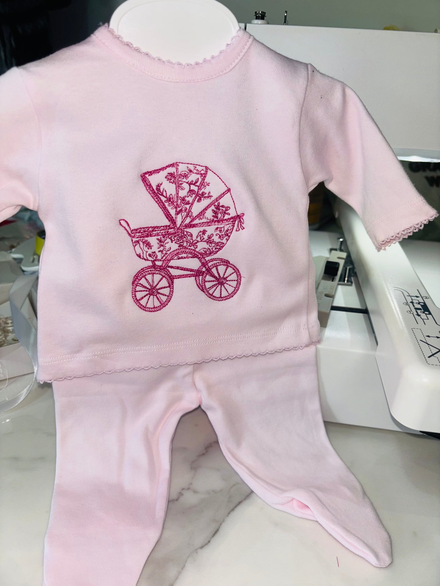 Pink Pram 2pc Outfit