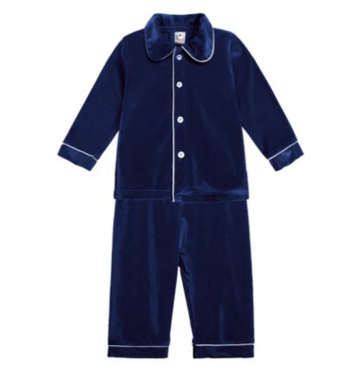 Velour Christmas Boys/Unisex Evening Pyjamas - PREORDER