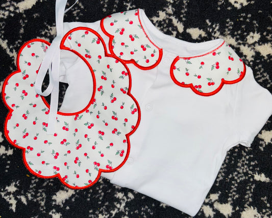 Cherry Print Embroidery Set