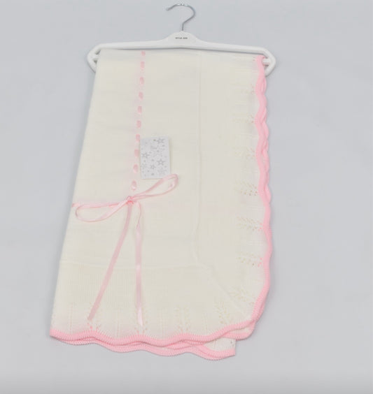 Coloured Edged Ribbon Shawls