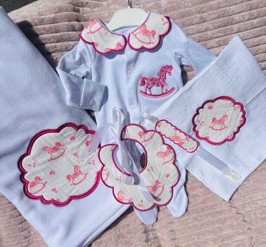 Pink Rocking Horse Full Set - First size