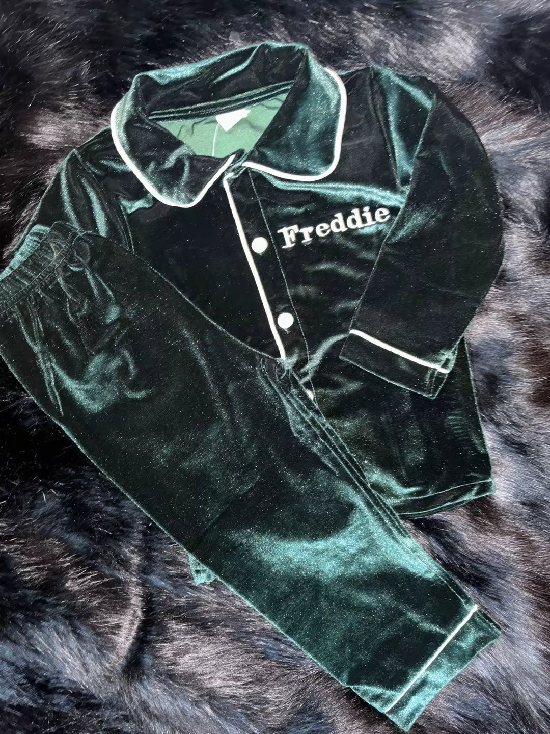 Velour Christmas Boys/Unisex Evening Pyjamas - PREORDER