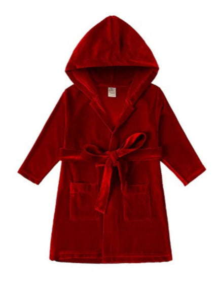 Velour Christmas Boys Evening Dressing Gowns - PREORDER