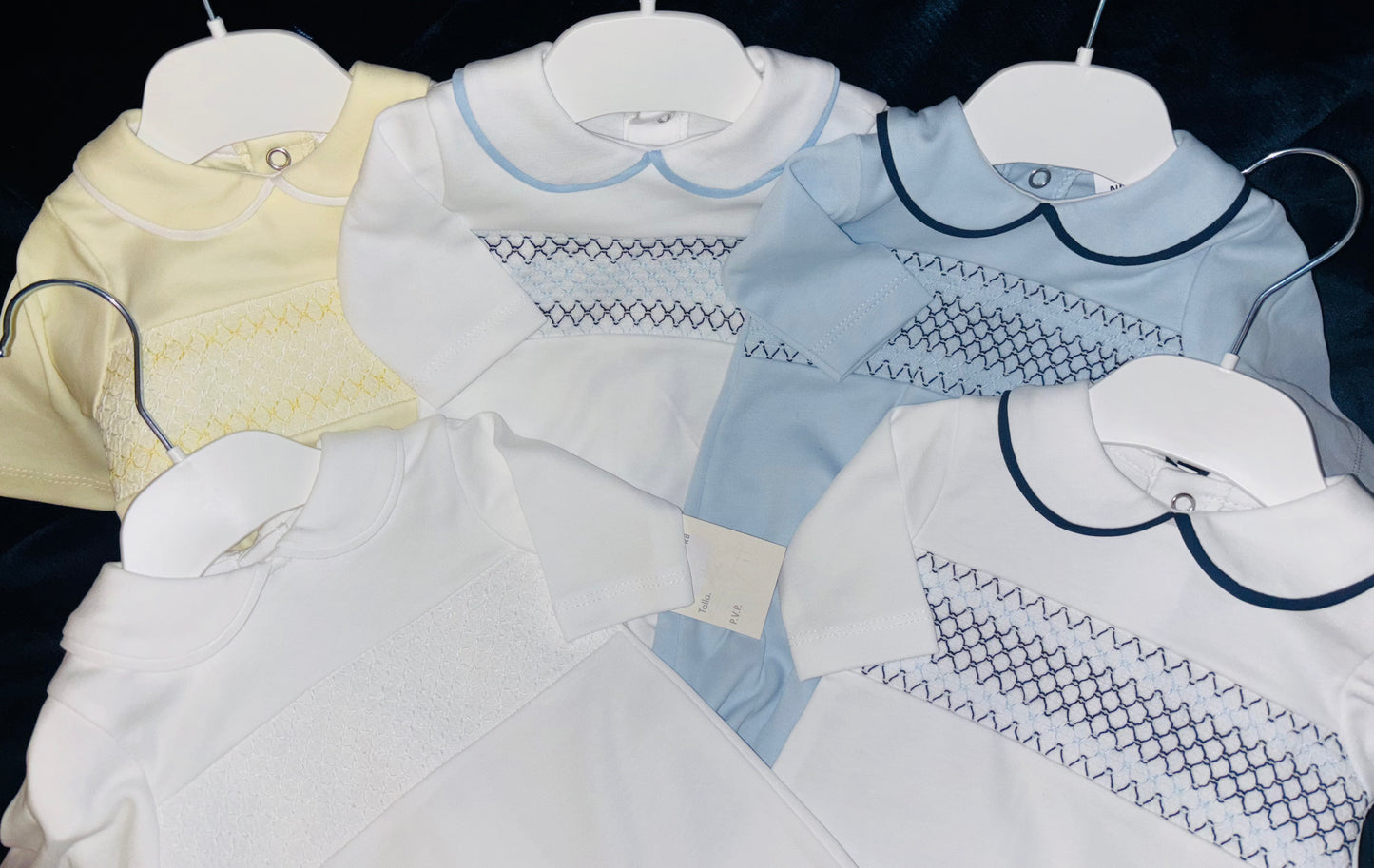 Cotton Smocked Babygrow