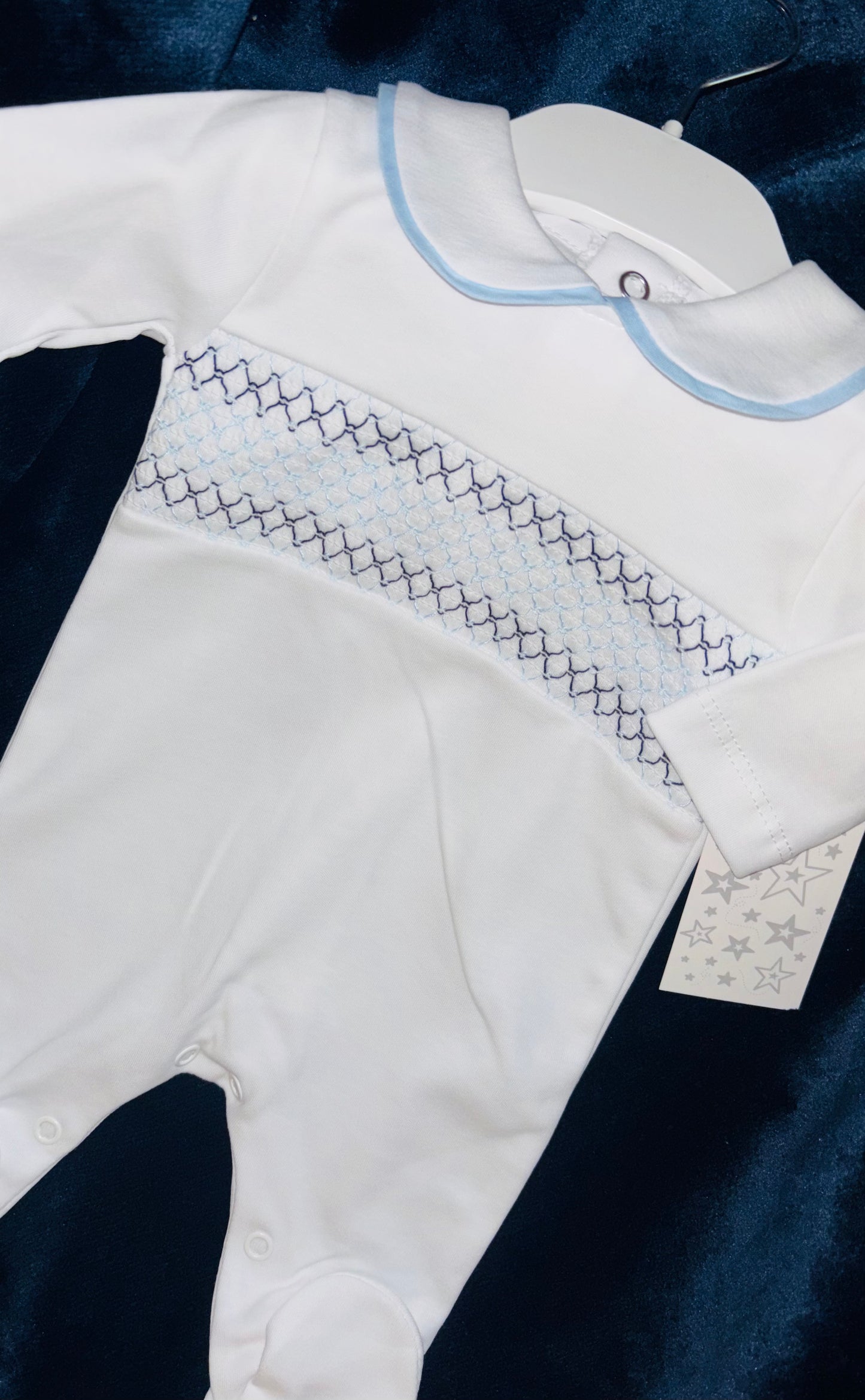 Cotton Smocked Babygrow