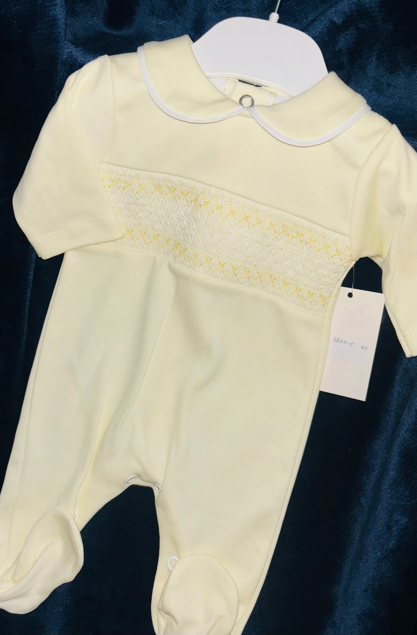 Cotton Smocked Babygrow