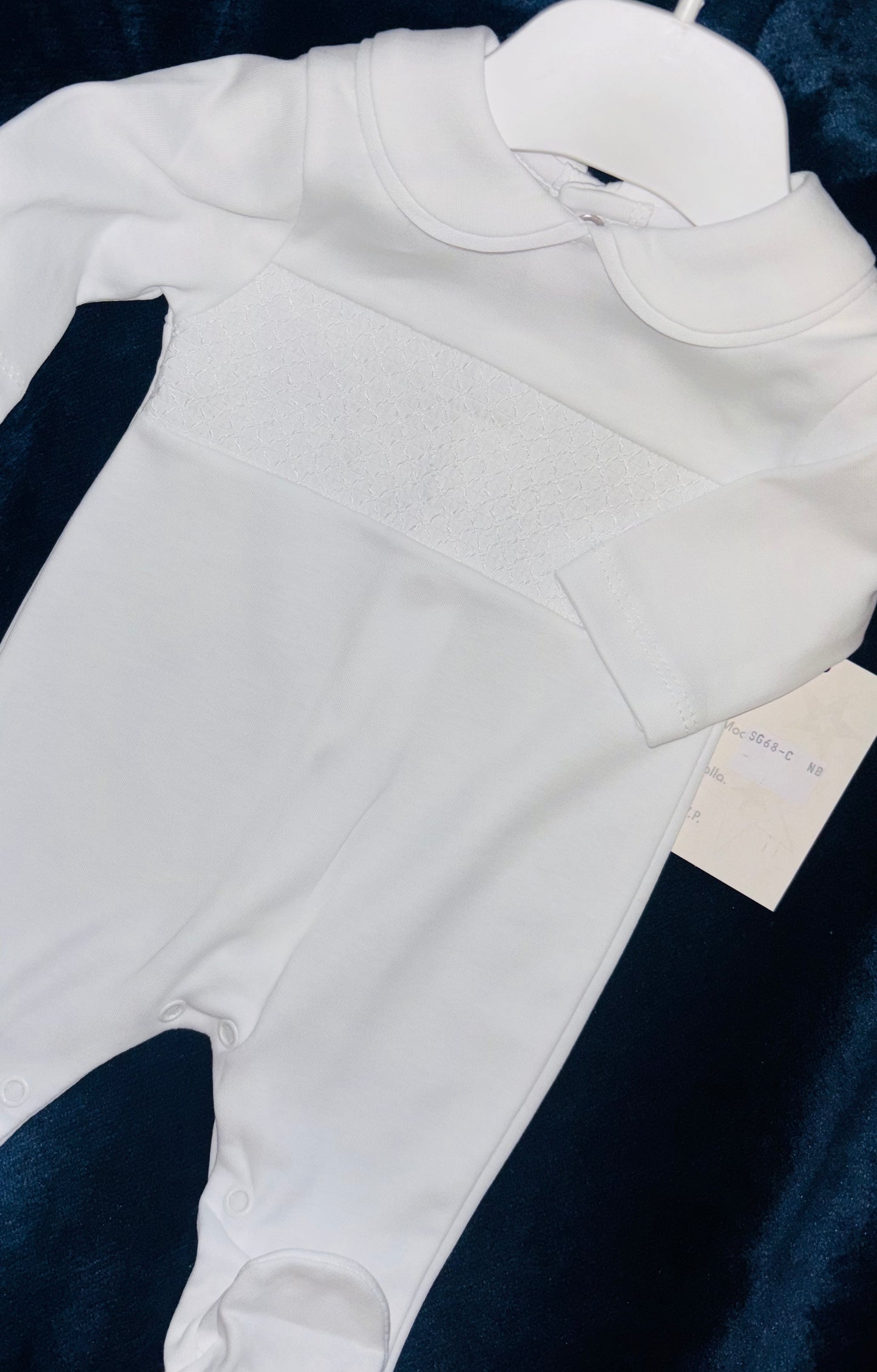 Cotton Smocked Babygrow