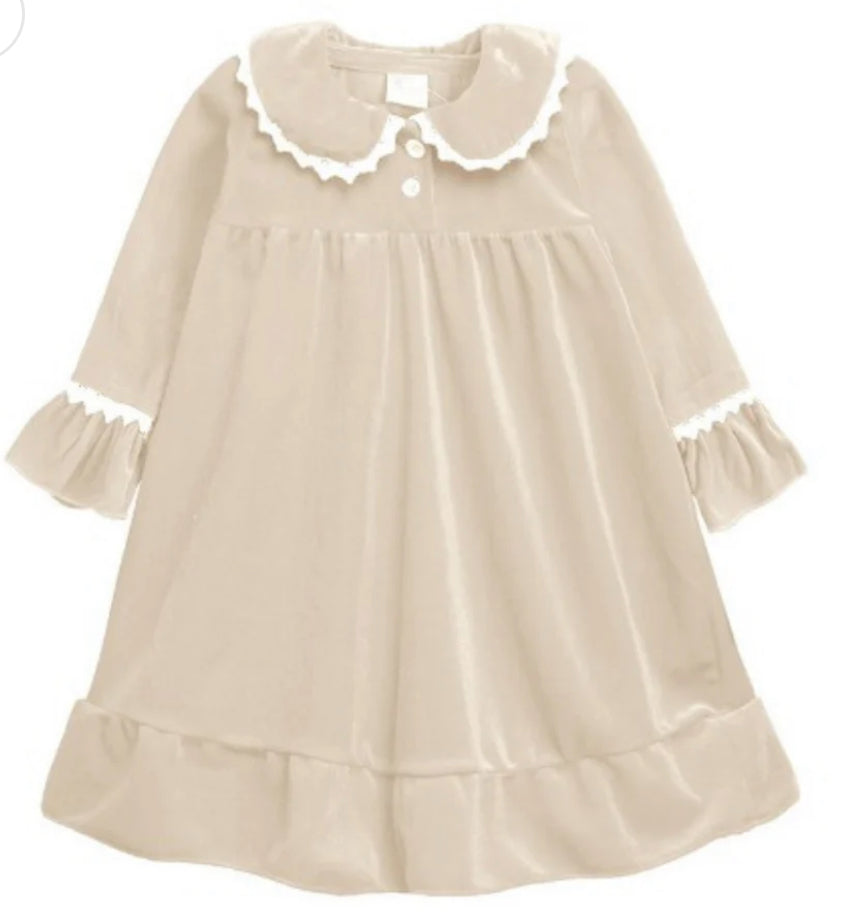 Velour Christmas Evening Nightdress - PREORDER