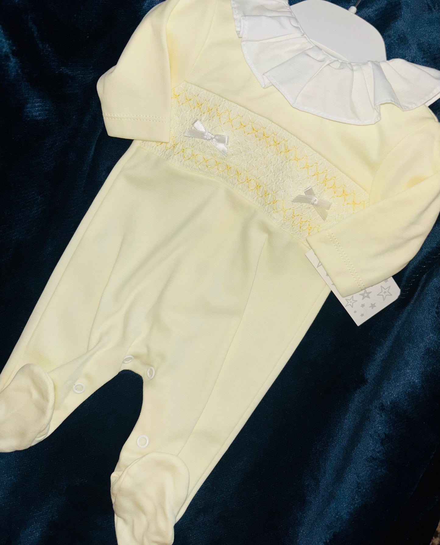 Girls Smocked Babygrows