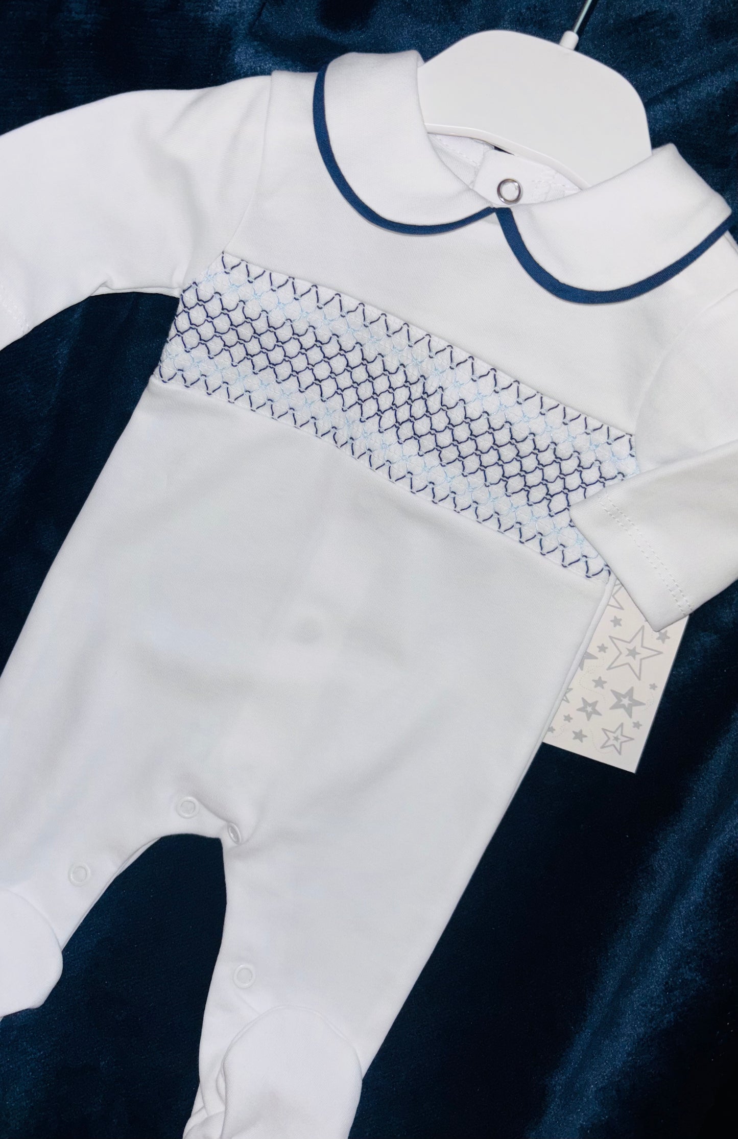 Cotton Smocked Babygrow