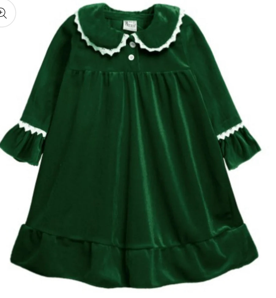 Velour Christmas Evening Nightdress - PREORDER