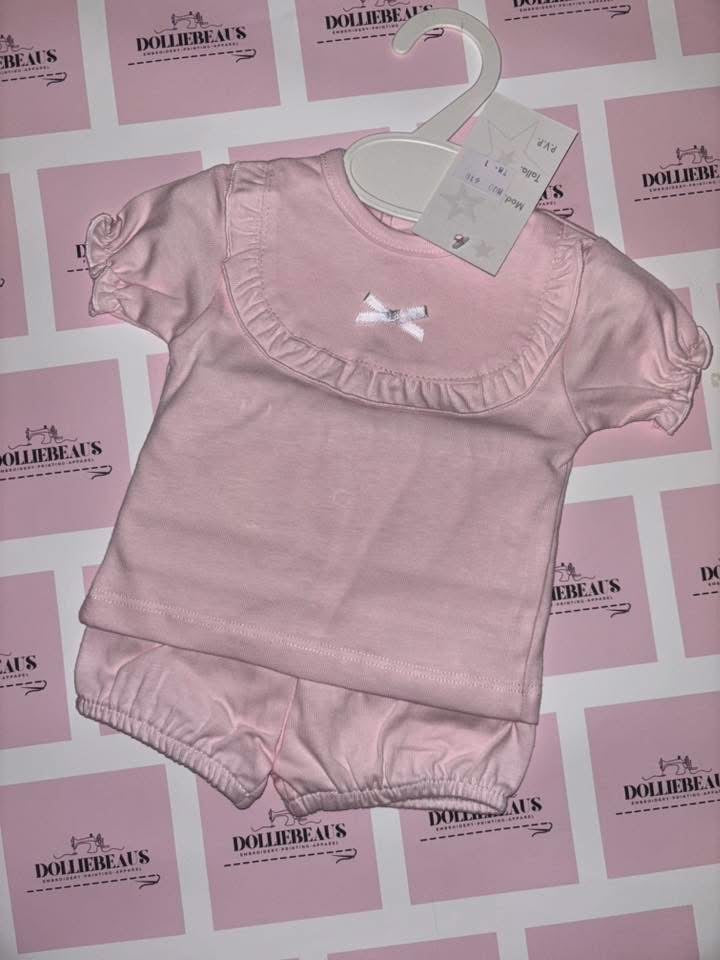 Spanish Style Frill Short Set