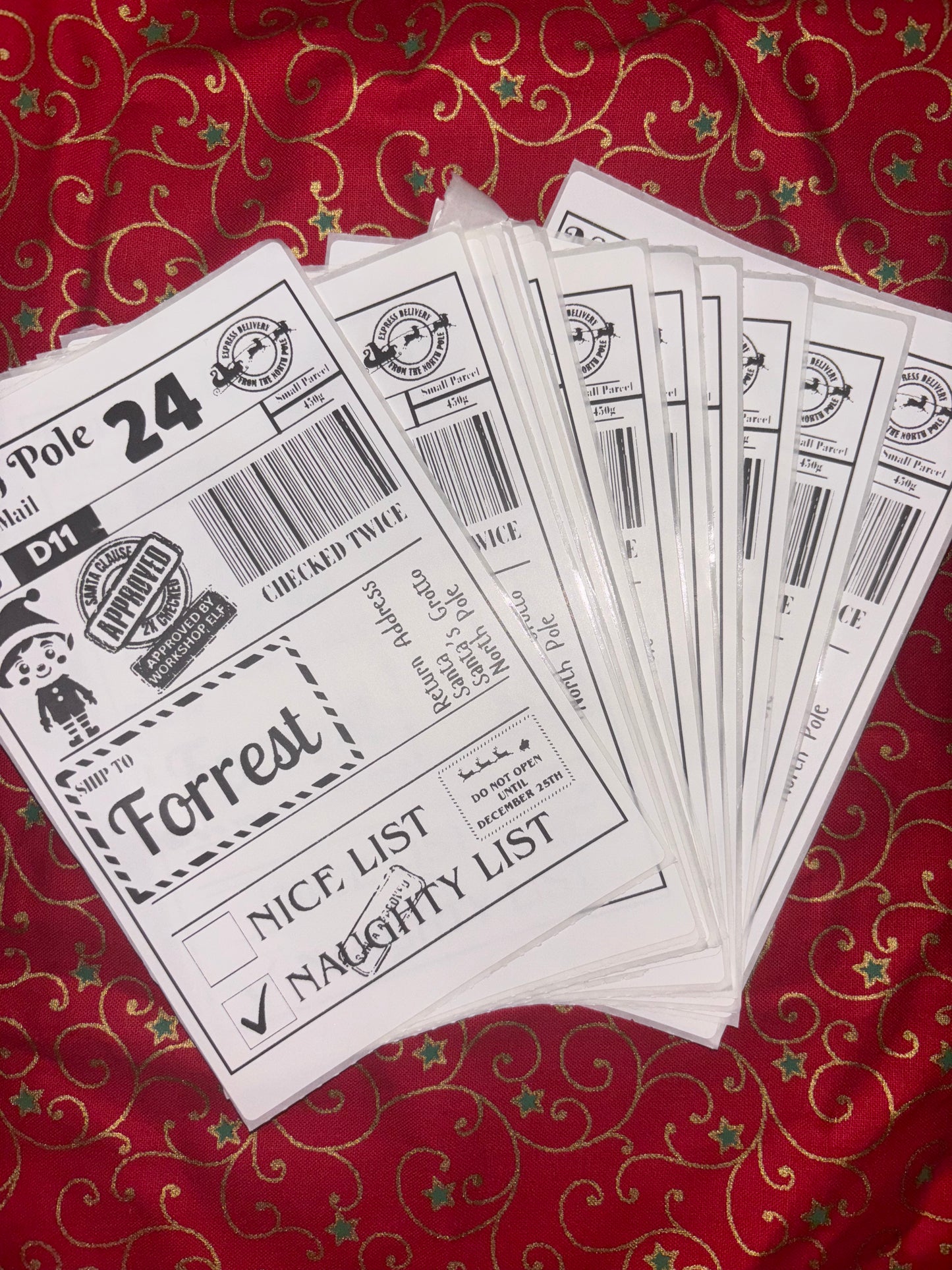 Christmas Postage Labels