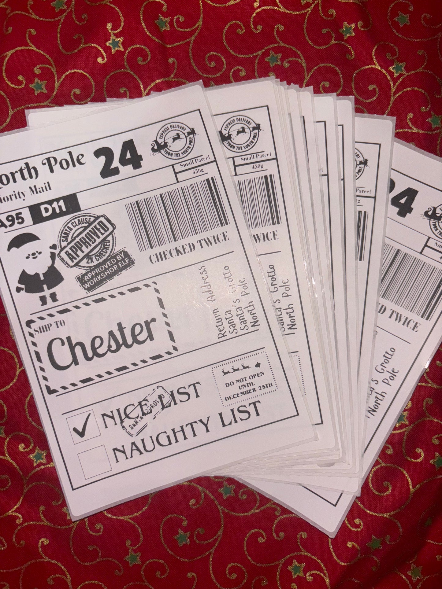 Christmas Postage Labels